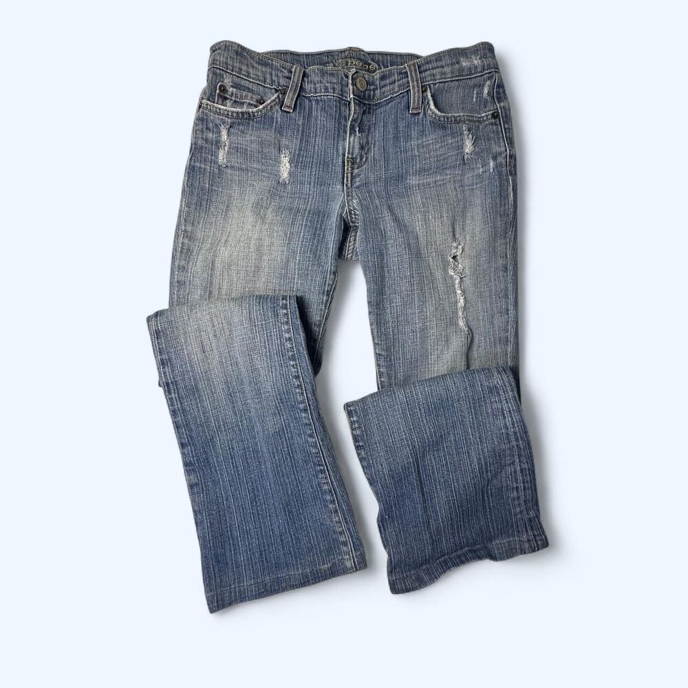 Vintage bebe y2k Low Rise Bootcut Blue Jeans Size 29